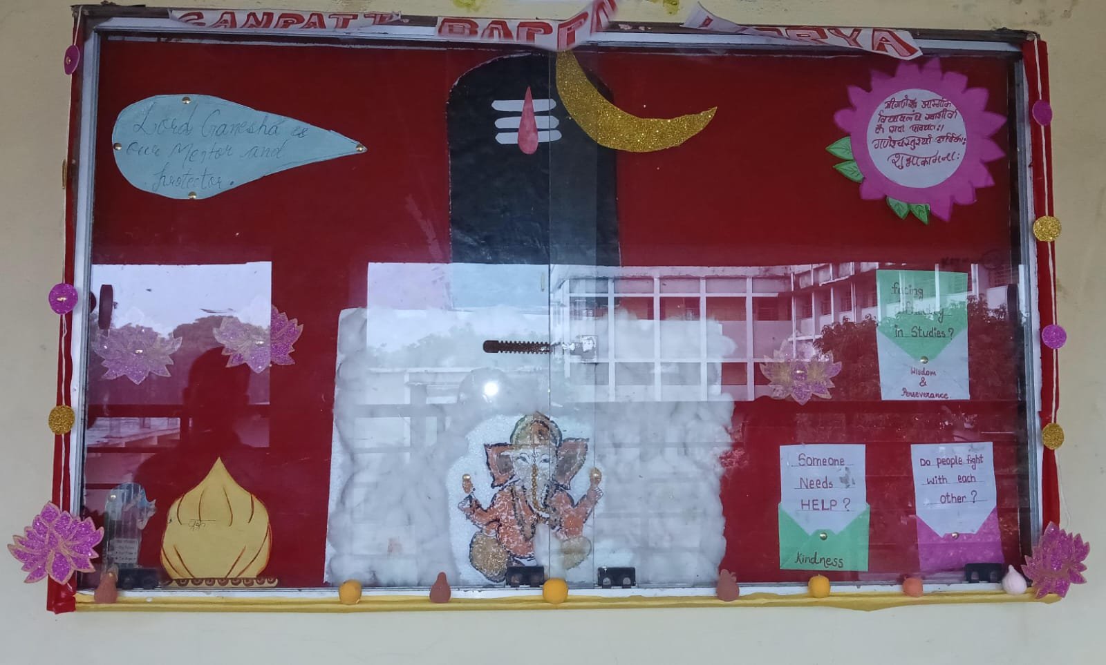 Board Decoration on Janamastami and Ganesh Chaturthi.